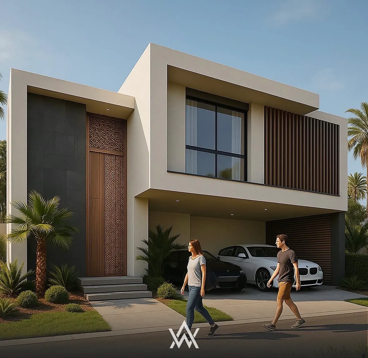 Villa — baies vitrées et architecture contemporaine